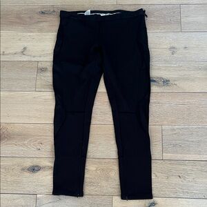 Moschino Black Zippered Casual Legging Pants